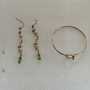 Vintage Banana Republic Bracelet and Earrings